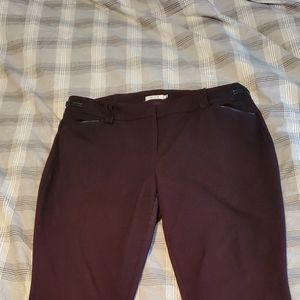 Burgundy dress pants